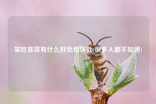 常吃韭菜有什么好处和坏处(很多人都不知道) 种植业