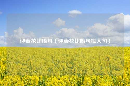 迎春花比喻句（迎春花比喻句拟人句）