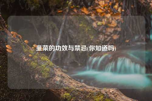 韭菜的功效与禁忌(你知道吗) 种植业