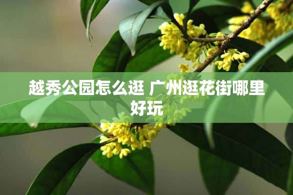 越秀公园怎么逛 广州逛花街哪里好玩