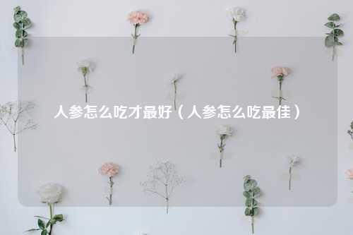 人参怎么吃才最好（人参怎么吃最佳） 花卉