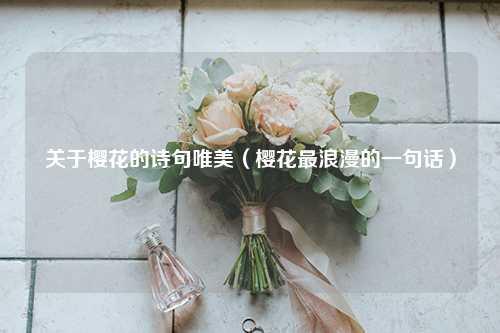 关于樱花的诗句唯美（樱花最浪漫的一句话） 花卉