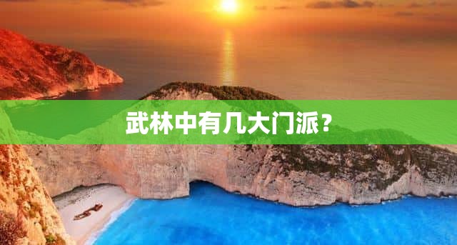 武林中有几大门派？