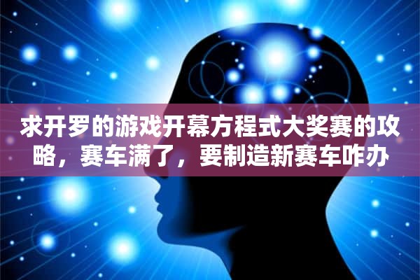 求开罗的游戏开幕方程式大奖赛的攻略，赛车满了，要制造新赛车咋办