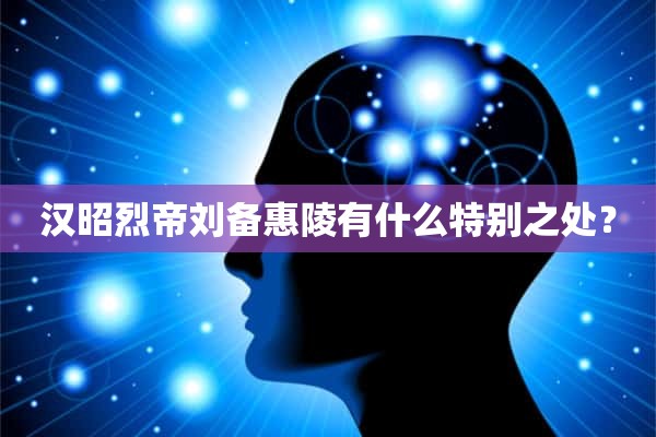 汉昭烈帝刘备惠陵有什么特别之处？