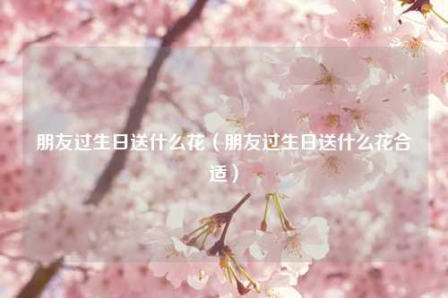 朋友过生日送什么花（朋友过生日送什么花合适）