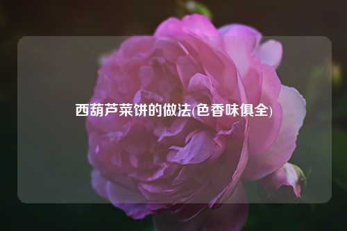 西葫芦菜饼的做法