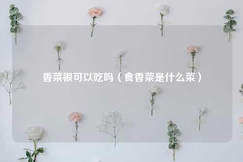 香菜根可以吃吗（食香菜是什么菜） 花卉