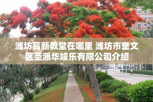 潍坊高新教堂在哪里 潍坊市奎文区圣派华娱乐有限公司介绍