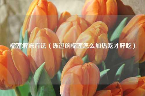 榴莲解冻方法（冻过的榴莲怎么加热吃才好吃） 花卉