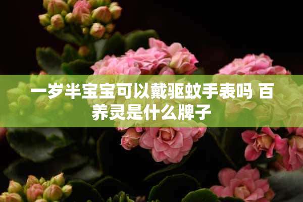 一岁半宝宝可以戴驱蚊手表吗 百养灵是什么牌子