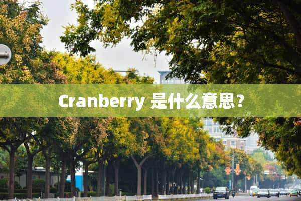 Cranberry 是什么意思？