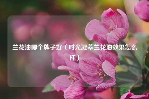 兰花油哪个牌子好（时光凝萃兰花油效果怎么样） 花卉