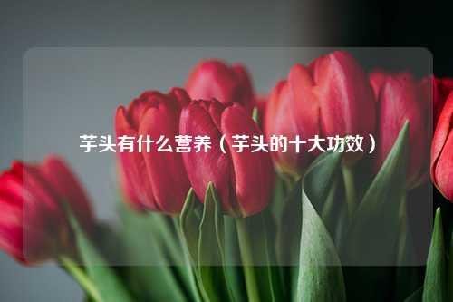 芋头有什么营养（芋头的十大功效） 花卉