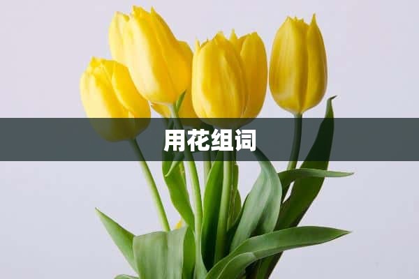 用花组词