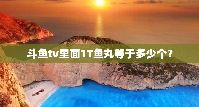 斗鱼tv里面1T鱼丸等于多少个？