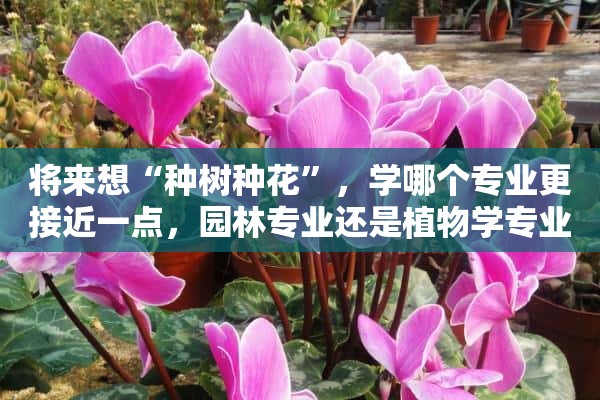 将来想“种树种花”，学哪个专业更接近一点，园林专业还是植物学专业？